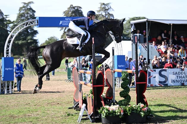 RECORD DATE NOT STATED 20th September 2026; Blenheim Palace, Woodstock, Oxfordshire, England; Blenheim Palace International Horse Trials Final Day; LSS Ile De Re ridden by Alice Casburn of Great Britain in action during the show jumping test SimonxWest