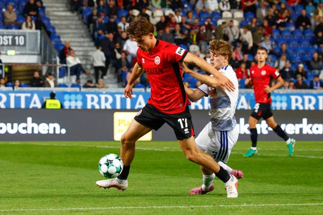 September 20, 2026, xavx, Soccer 3rd Division, SV Wehen Wiesbaden vs. MSV Duisburg, Ben Nink (SV Wehen Wiesbaden), Frederik Christensen (MSV Duisburg), Wiesbaden