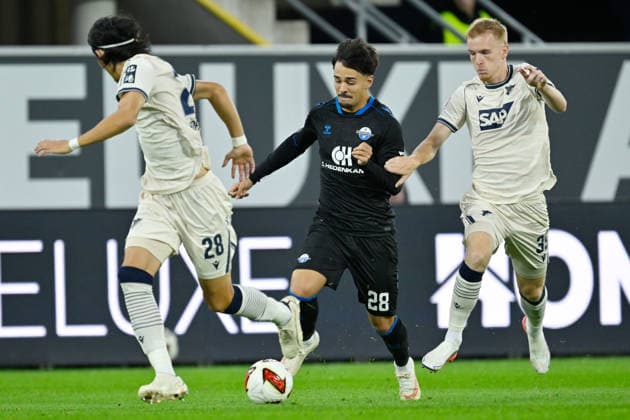 Paderborn, Home Deluxe Arena, September 26, 2020, GER, Men s, 1. Bundesliga, 2026–2027 season, SC Paderborn 07 vs. TSG 1899 Hoffenheim. Image: DFL regulations prohibit any use of photographs as image sequences and or quasi-video. North Rhine-Westphalia, Germany