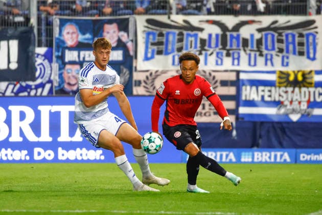 September 20, 2026, xavx, Soccer 3rd Division, SV Wehen Wiesbaden vs. MSV Duisburg, Ben Schlicke (MSV Duisburg), Roberto Massimo (SV Wehen Wiesbaden), Wiesbaden