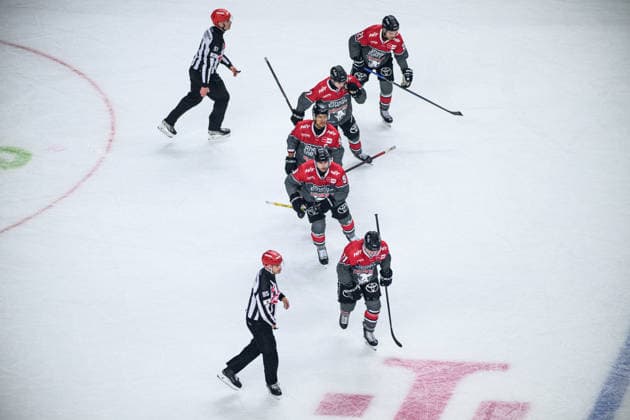 COLOGNE, GERMANY - 20 SEPTEMBER, 2026: Markus Schweiger, Gregor MacLeod, Maksim Matushkin - The PENNY DEL Ice hockey, Eishockey match Koelner Haie vs. Loewen Frankfurt at LANXESS arena.  Copyright: xVitaliixKliuievx