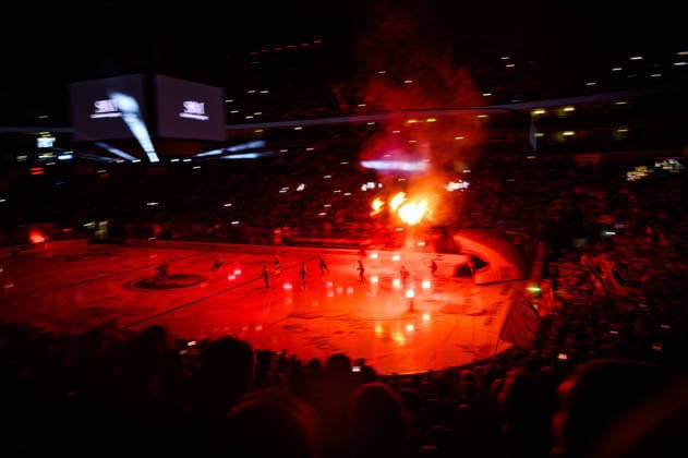 COLOGNE, GERMANY - 20 SEPTEMBER, 2026: - The PENNY DEL Ice hockey, Eishockey match Koelner Haie vs. Loewen Frankfurt at LANXESS arena.  Copyright: xVitaliixKliuievx