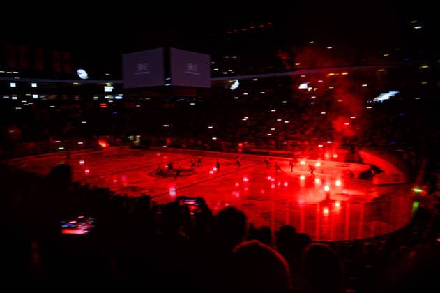COLOGNE, GERMANY - 20 SEPTEMBER, 2026: - The PENNY DEL Ice hockey, Eishockey match Koelner Haie vs. Loewen Frankfurt at LANXESS arena.  Copyright: xVitaliixKliuievx