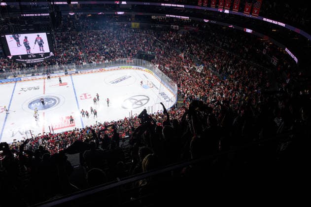 COLOGNE, GERMANY - 20 SEPTEMBER, 2026: - The PENNY DEL Ice hockey, Eishockey match Koelner Haie vs. Loewen Frankfurt at LANXESS arena.  Copyright: xVitaliixKliuievx