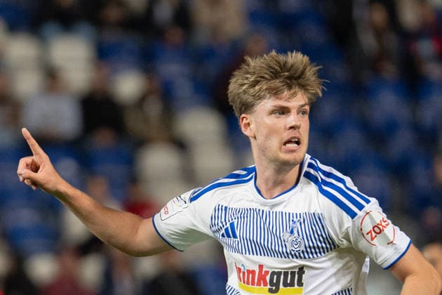 Germany Soccer 3rd Division 2026–2027, Matchday 7: SV Wehen Wiesbaden vs. MSV Duisburg at Brita Arena, Wiesbaden. Goal and celebration following the 0–3 score by Frederik Christensen (MSV), 3 Copyright: xTobiasxWentzellx