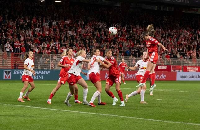Soccer, Women s, 2026–2027 Season, Google Pixel Women s Bundesliga Matchday 5, 1. FC Union Berlin vs. RB Leipzig, Eileen Campbell, 1. FC Union scores the goal to make it 3–2, September 20, 2026, Copyright: xMatthiasxKochx