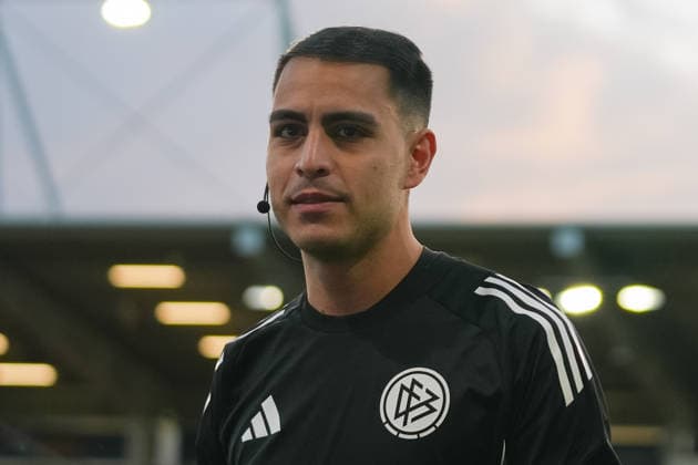 Germany Soccer 3rd Division 2026–2027, Matchday 7: SV Wehen Wiesbaden vs. MSV Duisburg at Brita Arena, Wiesbaden; Cengiz KabalaklÄ±, Referee: Portrait photo, portrait, individual shot, portrait Copyright: xTobiasxWentzellx