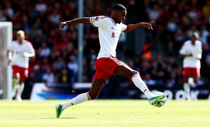 Alexander Isak of Liverpool. AFC Bournemouth v Liverpool, Premier League, Football, Vitality Stadium, Bournemouth, UK - 20 Sep 2026Bournemouth Vitality Stadium United Kingdom EDITORIAL USE ONLY No use with unauthorised audio, video, data, fixture lists, club league logos or live services. Online in-match use limited to 120 images, no video emulation. No use in betting, games or single club league player publications.  Copyright: xJamesxMarsh Shutterstockx 17160094bs