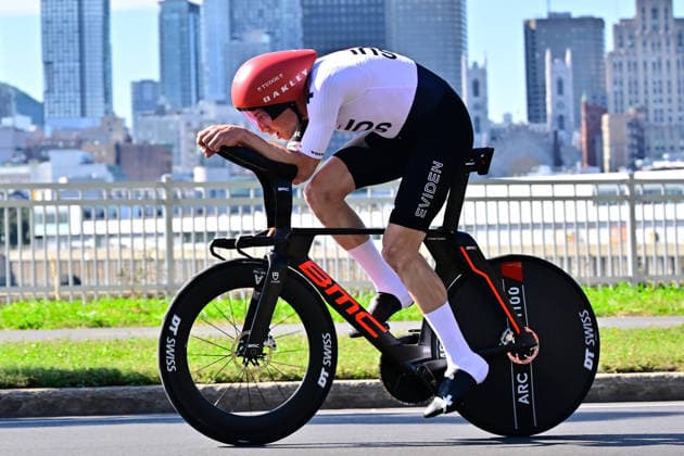 Stefan Küng ITT, Individual Time Trial, 2026 Road Cycling World Championships, Montreal; Stefan Küng, Switzerland, Suisse, Switzerland, Individual Time Trial (ITT) 39.2 km, 2026 UCI Road World Championships in Montreal, Canada. The Road World Championships mark the 99th edition of the annual global competition in road cycling—Individual Time Trial, UCI Road World Championships, Road Cycling World Championships.