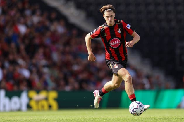 AFC Bournemouth gegen Liverpool, 20. September 2026, Bournemouth, Premier League, Fußball, AFC Bournemouth gegen Liverpool, Alex Scott aus Bournemouth, Foto: Jacques Feeney, Abseits, Bournemouth, Großbritannien  Copyright: xJacquesxFeeneyx xOffsidexOffside