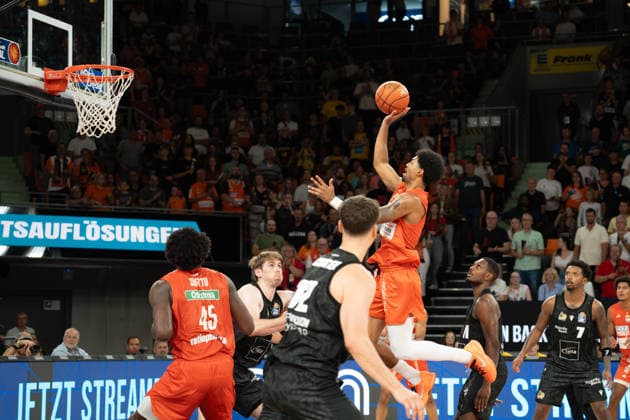 No. 2, Watson Ibi Ratiopharm Ulm vs. MHP RIESEN Ludwigsburg, Basketball, 1st Bundesliga, Matchday 1, 2026–2027 Season, September 20, 2026, Ratiopharm Ulm vs. MHP RIESEN Ludwigsburg, Basketball, 1st Bundesliga, Matchday 1, 2026–2027 Season, September 20, 2026, Ulm Copyright: xEibner-Pressefotox EP_FBR