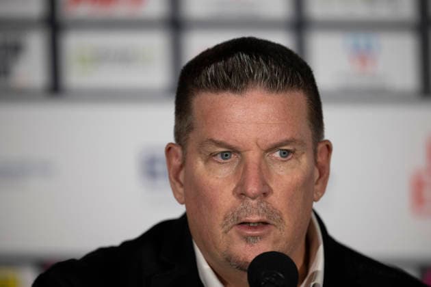 PENNY DEL 1 Cologne Sharks vs. Löwen Frankfurt, Cologne, September 20, 2026; Tom Pokel, Löwen Frankfurt, Head Coach; PENNY DEL 1 Cologne Sharks vs. Löwen Frankfurt on September 20, 2026, at the Lanxess Arena in Cologne, Germany Copyright: xBEAUTIFULxSPORTS AndreasxDickx