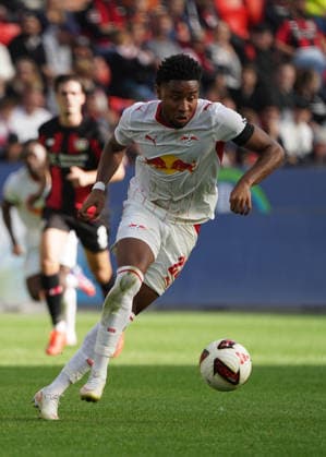 Leverkusen Soccer, Bundesliga Season 2026–2027: Bayer 04 Leverkusen vs. RB Leipzig, September 20, 2026, BayArena, Leverkusen; Christopher Nkunku, RB Leipzig, in action, still image