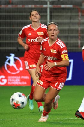 September 20, 2026, GER Germany, Soccer, 1. Bundesliga, Women, 2026–2027, Alte Foersterei, 1. FC Union vs. RB Leipzig, Lisa Heiseler (C), 1. FC Union Berlin 7–1, DFB and DFL regulations prohibit any use of photographs as image sequences and or quasi-video. nordphoto GmbH, Engler, Berlin, Alte Foersterei Stadium, Berlin, Germany Copyright: xNordphotox xEnglerx