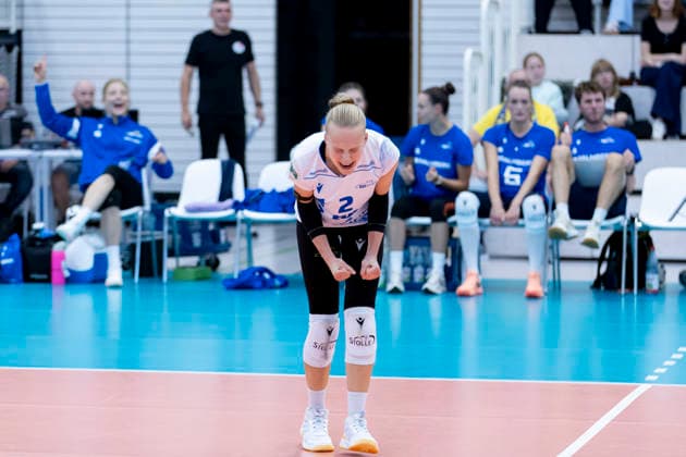 FUNKE Volley Cup: Schwarz Weiss Erfurt vs. SSC Palmberg Schwerin, Erfurt, September 20, 2026, Finnja Frommann 2, SSC Palmberg Schwerin, FUNKE Volley Cup: Schwarz Weiss Erfurt vs. SSC Palmberg Schwerin, Riethsporthalle, Erfurt, September 20, 2026 Copyright: xBEAUTIFULxSPORTS Duehringx