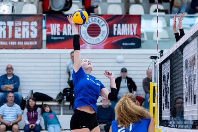 FUNKE Volley Cup Schwarz Weiss Erfurt vs. SSC Palmberg Schwerin, Erfurt, September 20, 2026, Livia König 25, SSC Palmberg Schwerin, FUNKE Volley Cup Schwarz Weiss Erfurt vs. SSC Palmberg Schwerin, Riethsporthalle, Erfurt, September 20, 2026 Copyright: xBEAUTIFULxSPORTS Duehringx