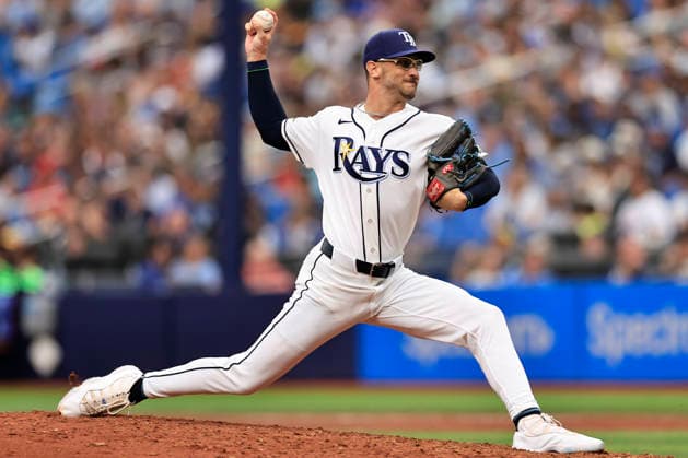 September 20, 2026, St. Petersburg, Florida, USA: Tampa Bay Rays pitcher Brody Hopkins (88) delivers a pitch during an MLB, Baseball Herren, USA game against the Boston Red Sox on September 20, 2026 at Tropicana Field. The Rays beat the Red Sox 5-1. St. Petersburg USA - ZUMAh180 20260920_zsp_h180_041 Copyright: xKimxHukarix