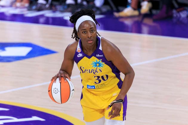 September 20, 2026, Los Angeles, California, USA: Nneka Ogwumike 30 of the Los Angeles Sparks during their regular season WNBA, Basketball Damen, USA game against the Portland Fire on Sunday September 20, 2026 at Crypto.com Arena in Los Angeles, California. Sparks defeat Fire, 105-84. ARIANA RUIZ PI Los Angeles USA - ZUMAp124 20260920_zaa_p124_020 Copyright: xArianaxRuizx