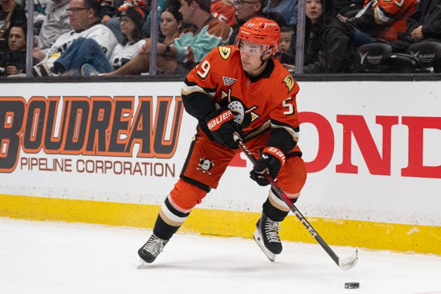 NHL, Eishockey Herren, USA San Jose Sharks At Anaheim Ducks Anaheim Ducks center Ethan Procyszyn (59) skates with the puck during an NHL game between the San Jose Sharks and the Anaheim Ducks at Honda Center in Anaheim, on September 20, 2026. Anaheim California United States  Copyright: xEdwinxSox originalFilename:so-nhlsanjo260920_npgb7.jpg