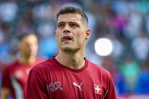 Granit Xhaka, Swiss soccer player, national team player, captain of the Swiss national team, and player for AFC Sunderland; portrait, archive photo, soccer, Switzerland, Nati, national team, national team captain, record-holder for most national team appearances Copyright: xJOERANxSTEINSIEKx