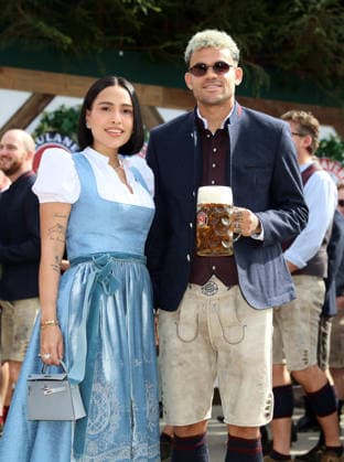 FC Bayern Munich at Oktoberfest 2026: Luis Diaz with his wife Geraldine Ponce on September 20, 2026, at Oktoberfest in Käfer’s Wiesen Schänke on the Theresienwiese in Munich. Photo: FC Bayern Munich. FC Bayern Munich at Oktoberfest 2026