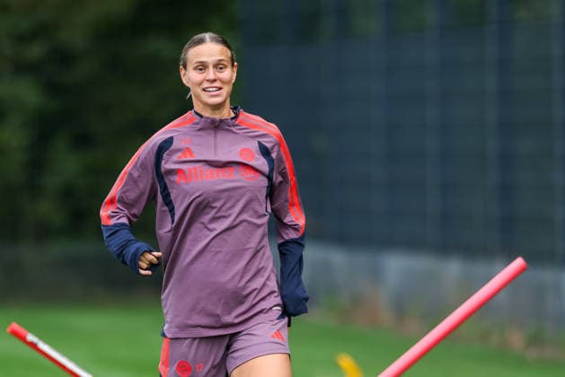 Klara Buehl, FC Bayern Munich, 17, GER, FC Bayern Munich Women s Final Training Session, Soccer, UEFA Women s Champions League, 2026–2027 Season, September 21, 2026, GER, FC Bayern Munich Women s Final Training Session, Soccer, UEFA Women s Champions League, 2026–2027 Season, September 21, 2026, Munich Copyright: xEibner-Pressefoto JennixMaulx EP_JML