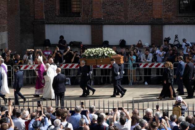 Funerali di Sandro Mazzola ex giocatore dell™Inter alla basilica di Sant™Ambrogio Milano - Italia - Cronaca LunedÃ¬, 21 Luglio, 2026 (Foto di Marco Ottico Lapresse) Funeral of Sandro Mazzola former Inter player at the Basilica of Sant™Ambrogio Milan - Italy - News Friday, 18 July, 2026  Copyright: xMarcoxOttico LaPressex