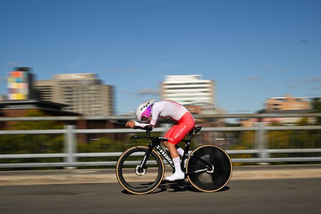 2026 UCI Road World Championships Picture by Chris Auld SWpix.com - 21 09 2026 - Cycling - 2026 UCI Road World Championships - MontrÃ al, Canada - Women Under-23 Individual Time Trial (ITT) - Nadia Hartman (Poland) Copyright: x xSWpix.comx(t axPhotographyxHubxLtd)xChrisxAuld SWpix.comx SWP-3521-0565