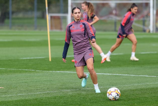 Kassandra Potsi, FC Bayern Munich, 06, GER, FC Bayern Munich Women s Final Training Session, Soccer, UEFA Women s Champions League, 2026–2027 Season, September 21, 2026, GER, FC Bayern Munich Women s Final Training Session, Soccer, UEFA Women s Champions League, 2026–2027 Season, September 21, 2026, Munich Copyright: xEibner-Pressefoto JennixMaulx EP_JML