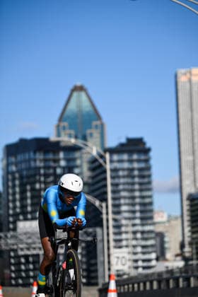 2026 UCI Road World Championships Picture by Zac Williams SWpix.com - 21 09 2026 - Cycling - 2026 UCI Road World Championships - MontrÃ al, Canada - Women Under-23 Individual Time Trial (ITT) - Mariate Byukusenge (Rwanda) Copyright: x xSWpix.comx(t axPhotographyxHubxLtd)xZacxWilliams SWpix.comx SWP-3521-0575