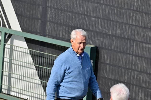 September 21, 2026, Mönchengladbach, Soccer, Men s, 2026–2027 Season, Borussia Mönchengladbach Practice, Rainer Bonhof, President of Gladbach; DFL regulations prohibit any use of photographs as image sequences and or quasi-video footage at Borussia Park, North Rhine-Westphalia, Germany