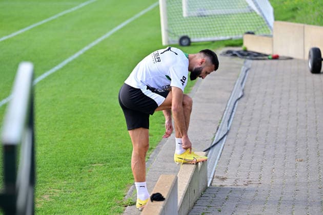 September 21, 2026, Mönchengladbach Soccer, Men s, 2026–2027 Season, Borussia Mönchengladbach Training, Franck Honorat, Gladbach. DFL regulations prohibit any use of photographs as image sequences and or quasi-video footage at Borussia Park, North Rhine-Westphalia, Germany