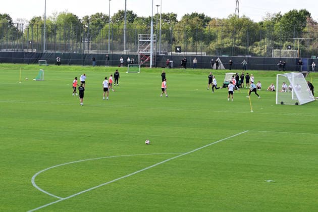September 21, 2026, Mönchengladbach Soccer, Men s, 2026–2027 season, Borussia Mönchengladbach training: A fairly small training group at Monday’s session. DFL regulations prohibit any use of photographs as image sequences and or quasi-video footage at Borussia Park, North Rhine-Westphalia, Germany