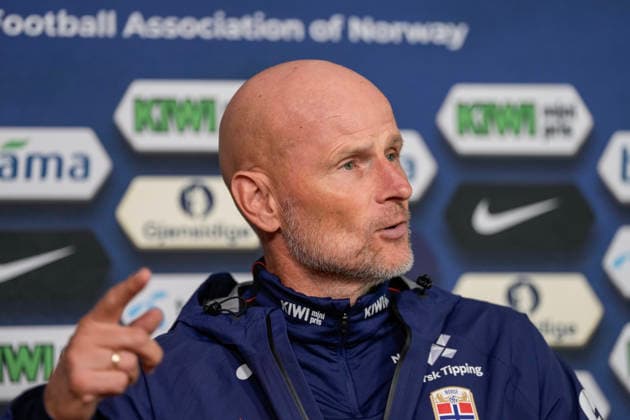 Press Conference with Stale Solbakken, Oslo, September 21, 2026: Norway’s national team coach, Stale Solbakken, meets with the press ahead of the men’s national team’s upcoming Nations League matches, in which Norway will face Denmark, Wales, and Portugal. Photo by Beate Oma Dahle, NTB, Oslo, Norway. EDITORIAL USE ONLY. RESTRICTED USE FOR BETTING COMPANIES Copyright: xBeatexOmaxDahlex xNTBx