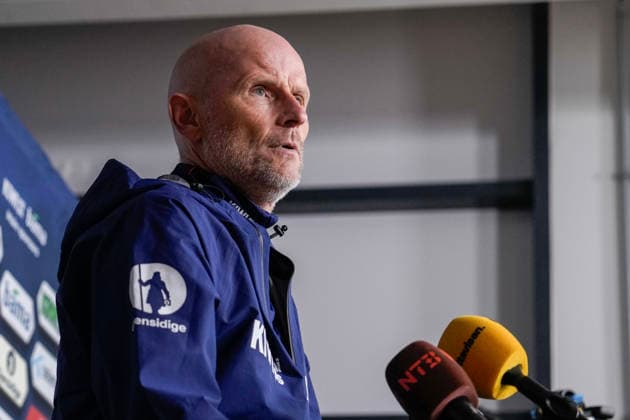 Press Conference with Stale Solbakken, Oslo, September 21, 2026: Norway’s national team head coach, Stale Solbakken, meets with the press ahead of the men’s national team’s upcoming Nations League matches, in which Norway will face Denmark, Wales, and Portugal. Photo by Beate Oma Dahle, NTB, Oslo, Norway. EDITORIAL USE ONLY. RESTRICTED USE FOR BETTING COMPANIES Copyright: xBeatexOmaxDahlex xNTBx