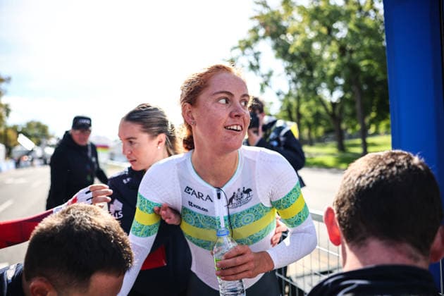 2026 UCI Road World Championships Picture by Alex Whitehead SWpix.com - 21 09 2026 - Cycling - 2026 UCI Road World Championships - MontrÃ al, Canada - Women Under-23 Individual Time Trial (ITT) - Felicity Wilson-Haffenden (Australia) Wins the Women Under-23 Individual Time Trial (ITT) to become World Champion MontrÃ al Avenue du Parc Canada Copyright: x xSWpix.comx(t axPhotographyxHubxLtd)xAlexxWhitehead SWpix.comx SWP-3521-0778