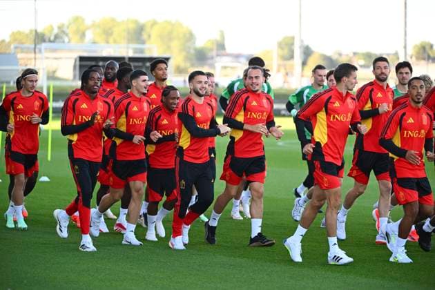 Italy v Belgium - UEFA Nations League 2026 Media Activities 21 09 2026 TUBIZE, BELGIUM - SEPTEMBER 21 : players of Belgium pictured during a training session ahead of the UEFA Nations League tournament league phase matchday 1 group A1 match between Italy and Belgium on September 21, 2026 in Tubize, Belgium, 21 09 2026 Tubize Belgium  Copyright: xVincentxKalutx