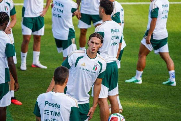Francesco Pio Esposito during the Italia team training at federal technical center of Coverciano, Florence, Italy - September 21, 2026. - Soccer  Copyright: xSaraxEsposito LaPressex