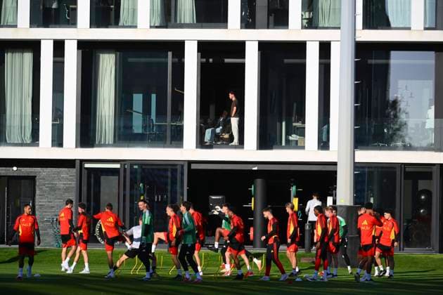 Italy v Belgium - UEFA Nations League 2026 Media Activities 21 09 2026 TUBIZE, BELGIUM - SEPTEMBER 21 : players of Belgium pictured during a training session ahead of the UEFA Nations League tournament league phase matchday 1 group A1 match between Italy and Belgium on September 21, 2026 in Tubize, Belgium, 21 09 2026 Tubize Belgium  Copyright: xVincentxKalutx