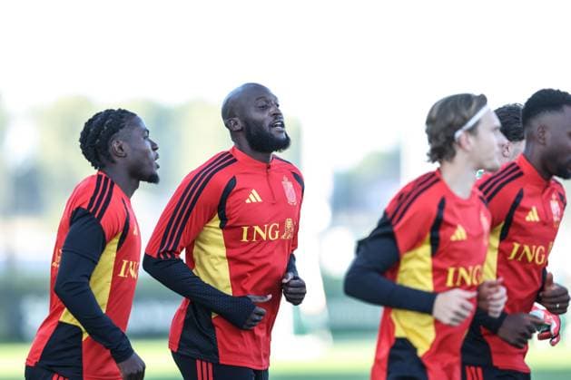 Belgium s Romelu Lukaku pictured during a training session of the Red Devils, the Belgian national soccer team, at the national training center in Tubize, Monday 21 September 2026. The team is preparing for fixtures in the UEFA Nations League competition. BRUNOxFAHY  x187321293x