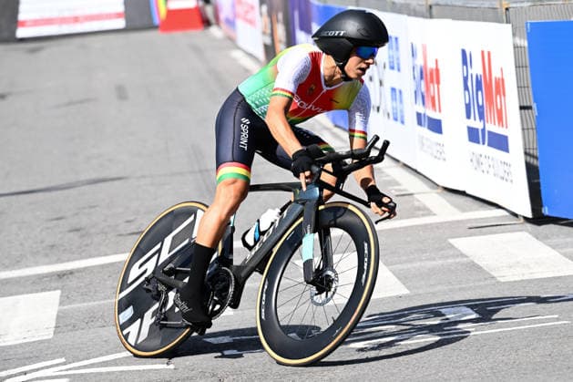 2026 UCI Road World Championships Picture by Simon Wilkinson SWpix.com - 21 09 2026 - Cycling - 2026 UCI Road World Championships - MontrÃ al, Canada - Men Under-23 Individual Time Trial (ITT) - Mario Sanchez (Bolivia) MontrÃ al Avenue du Parc Canada Copyright: x xSWpix.comx(t axPhotographyxHubxLtd)xSimonxWilkinson SWpix.comx SWP-3521-0849