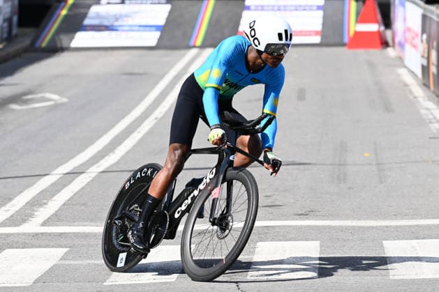 2026 UCI Road World Championships Picture by Simon Wilkinson SWpix.com - 21 09 2026 - Cycling - 2026 UCI Road World Championships - MontrÃ al, Canada - Men Under-23 Individual Time Trial (ITT) - Kevin Nshutiraguma (Rwanda) MontrÃ al Avenue du Parc Canada Copyright: x xSWpix.comx(t axPhotographyxHubxLtd)xSimonxWilkinson SWpix.comx SWP-3521-0878