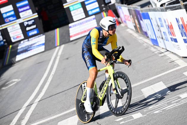 2026 UCI Road World Championships Picture by Simon Wilkinson SWpix.com - 21 09 2026 - Cycling - 2026 UCI Road World Championships - MontrÃ al, Canada - Men Under-23 Individual Time Trial (ITT) - Danylo Kozoriz (Ukraine) MontrÃ al Avenue du Parc Canada Copyright: x xSWpix.comx(t axPhotographyxHubxLtd)xSimonxWilkinson SWpix.comx SWP-3521-0881