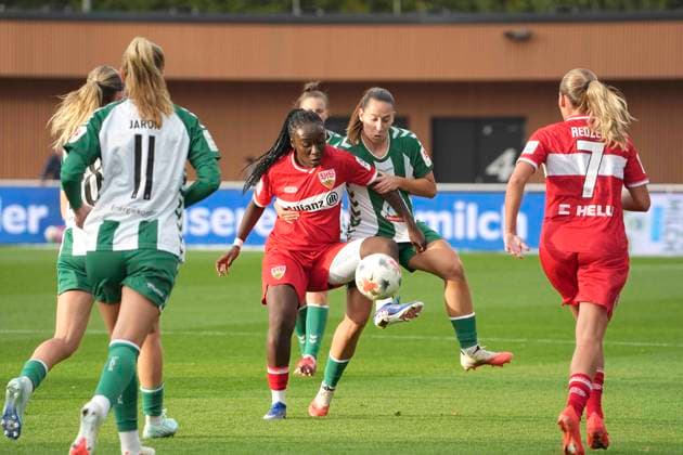 Photo by Wiktoria ZIENIEWICZ: Werder vs. Mira AROUNA, Stuttgart, Soccer, Google Pixel, Women s Bundesliga, Matchday 7 on Mon, Sept. 21, 2026, Werder Bremen vs. VfB Stuttgart