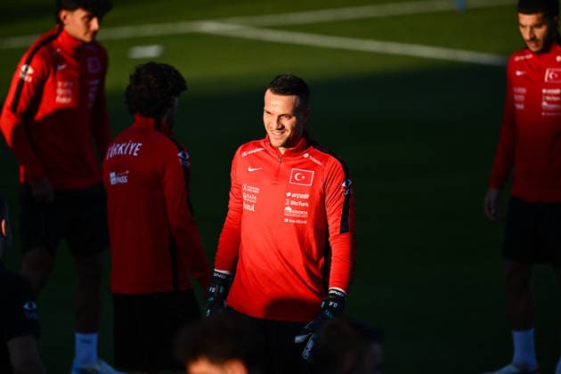 Turkish national football team prepares for UEFA Nations League clash against France ISTANBUL, TURKIYE - SEPTEMBER 21: Okan Kocuk of Turkish national football team attends a training session under the lead of head coach Vincenzo Montella ahead of the UEFA Nations League A Group 1 clash against France, at Hasan Dogan Facilities in Istanbul, Turkiye on September 21, 2026. Hakan Akgun Anadolu Istanbul Turkey. Editorial use only. Please get in touch for any other usage.  Copyright: x2026xAnadoluxHakanxAkgunx
