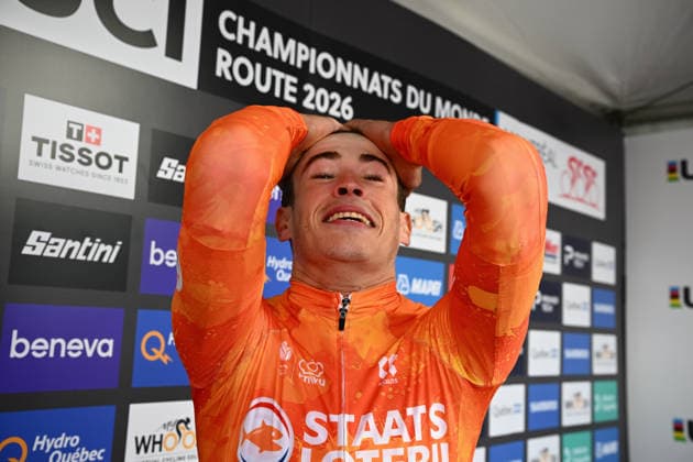2026 UCI Road World Championships Picture by Simon Wilkinson SWpix.com - 21 09 2026 - Cycling - 2026 UCI Road World Championships - MontrÃ al, Canada - Men Under-23 Individual Time Trial (ITT) - Ryan Gal (Netherlands) Wins the Men Under-23 Individual Time Trial (ITT) to become World Champion MontrÃ al Avenue du Parc Canada Copyright: x xSWpix.comx(t axPhotographyxHubxLtd)xSimonxWilkinson SWpix.comx SWP-3521-1091