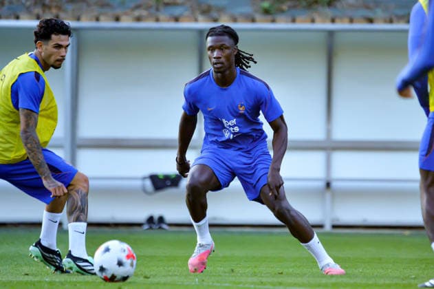 FOOTBALL : Entrainement de l™Equipe de France - 21 09 2026 Eduardo Camavinga (France) ClairefontaineFrance  Copyright: xBaptistexAutissierx