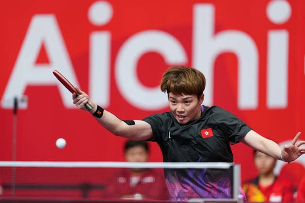 (260922) -- TOYOTA, Sept. 22, 2026 -- Doo Hoi Kem of Hong Kong, China competes during the Table tennis, Tischtennis women s team first-round match between Hong Kong, China and Singapore at the 20th Asian Games Aichi-Nagoya 2026 in Toyota, Japan, Sept. 22, 2026. ) (SP)JAPAN-TOYOTA-ASIAN GAMES-TABLE TENNIS-WOMEN S DOUBLES CheongxKamxKa 