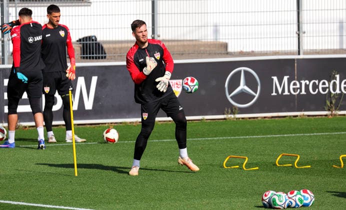 September 22, 2026, Germany, Stuttgart, VfB Stuttgart Soccer Practice, Dennis Seimen