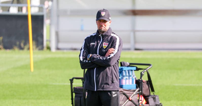 September 22, 2026, Germany, Stuttgart, VfB Stuttgart soccer practice, VfB coach Sebastian Hoeneß
